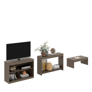 Homeroots 39" Light Gray Solid Console Table   528803