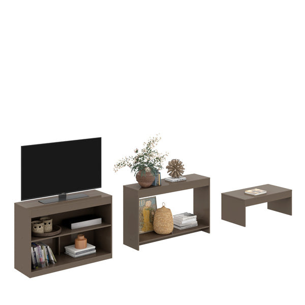 Homeroots 39" Light Gray Solid Console Table   528803