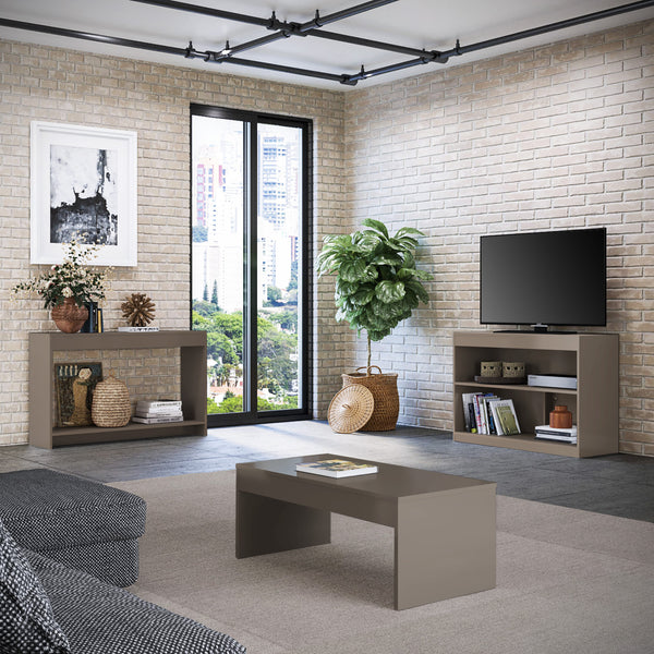 Homeroots 39" Light Gray Solid Console Table   528803