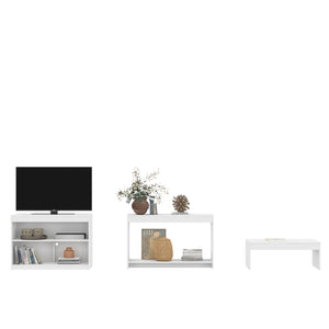 Homeroots 39" White Solid Console Table   528806