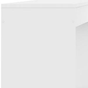 Homeroots Set Of Three 43" White Coffee Table   528807