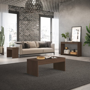 Homeroots Set Of Three 43" Brown Coffee Table   528808