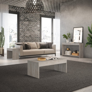 Homeroots Set Of Three 43" Light Gray Coffee Table   528809