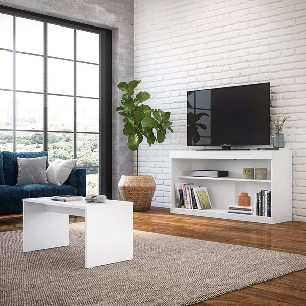 Homeroots 51" White Solid Console Table   528810