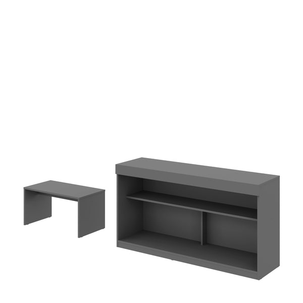 Homeroots 51" Graphite Solid Console Table   528811