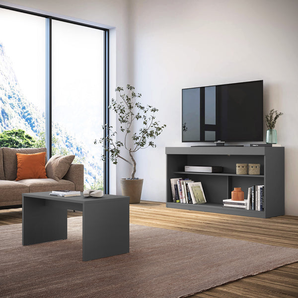 Homeroots 51" Graphite Solid Console Table   528811