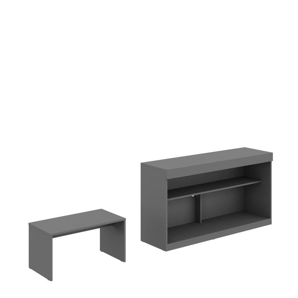 Homeroots 51" Graphite Solid Console Table   528811