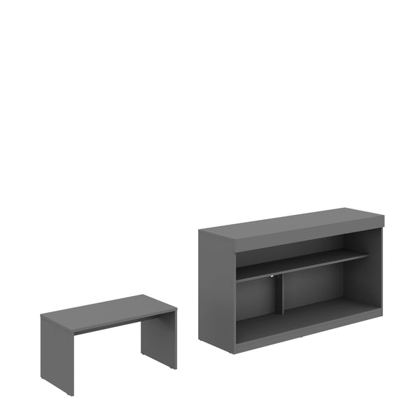 Homeroots 51" Graphite Solid Console Table   528811