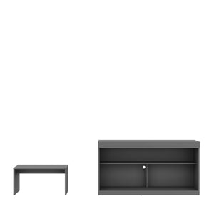 Homeroots 51" Graphite Solid Console Table   528811