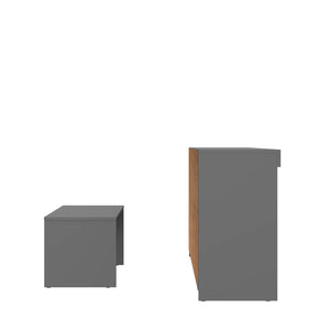 Homeroots 51" Graphite Solid Console Table   528811