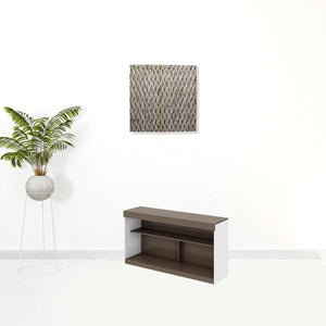 Homeroots 51" Light Gray And White Solid Console Table   528814