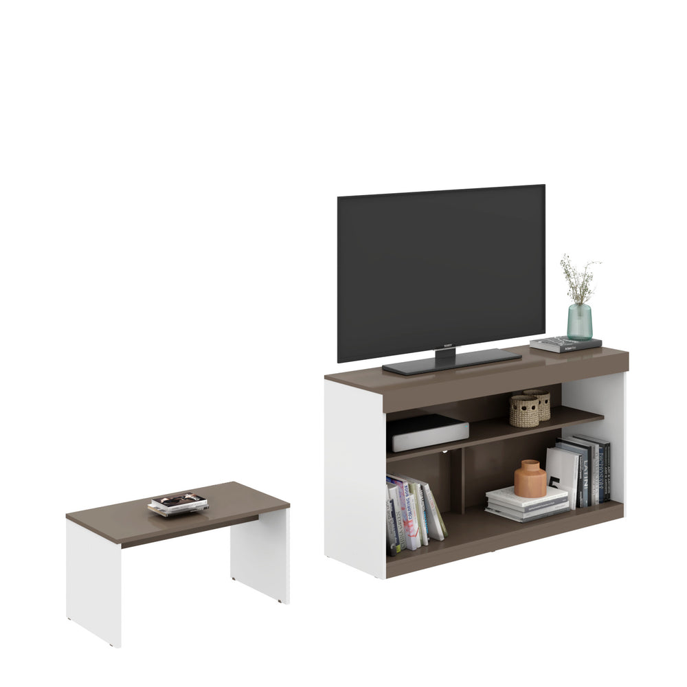 Homeroots 51" Light Gray And White Solid Console Table   528814