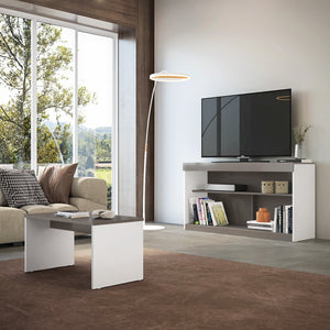 Homeroots 51" Light Gray And White Solid Console Table   528814