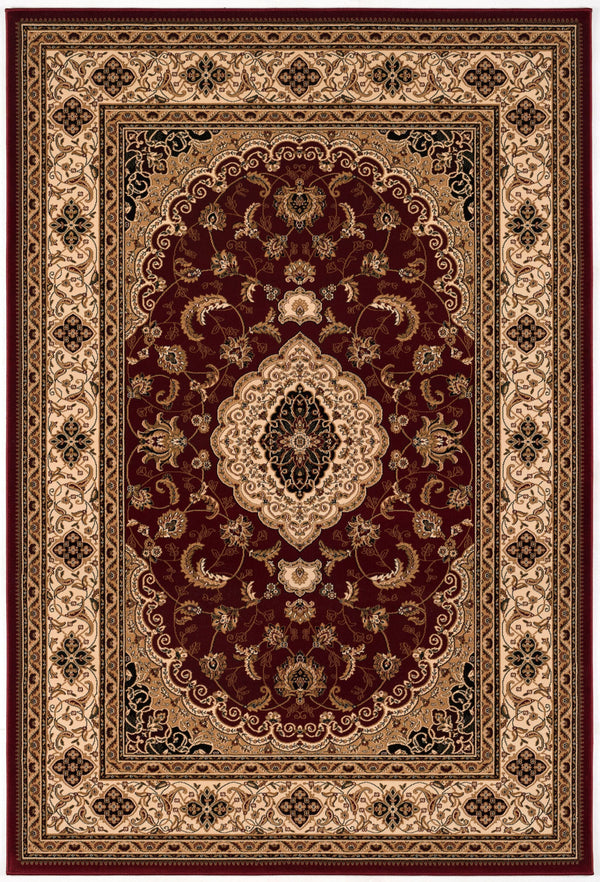 Homeroots 10' X 13' Red And Beige Oriental Distressed Area Rug  Olefin 528823