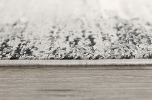 Homeroots 9' X 12' Gold Gray And Ivory Abstract Washable Non Skid Area Rug  Viscose 528827