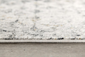 HomeRoots 9' X 12' Gray Abstract Area Rug - Washable, Non-Skid, Durable & Stylish for Modern Living Spaces 528828