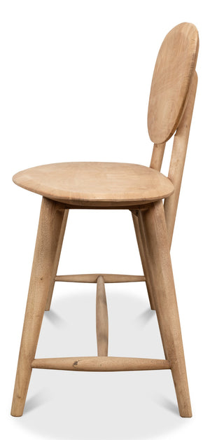 Sarreid Pebble Bench - Stylish Prairie Modern Acacia/Iron Design With Unique Lionskin Finish For Your Space Tan  52882