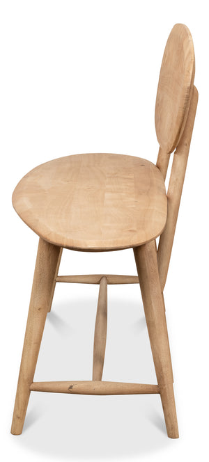 Sarreid Pebble Bench - Stylish Prairie Modern Acacia/Iron Design With Unique Lionskin Finish For Your Space Tan  52882