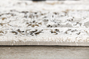 Homeroots 9' X 12' Beige Oriental Washable Non Skid Area Rug  Polyester 528830