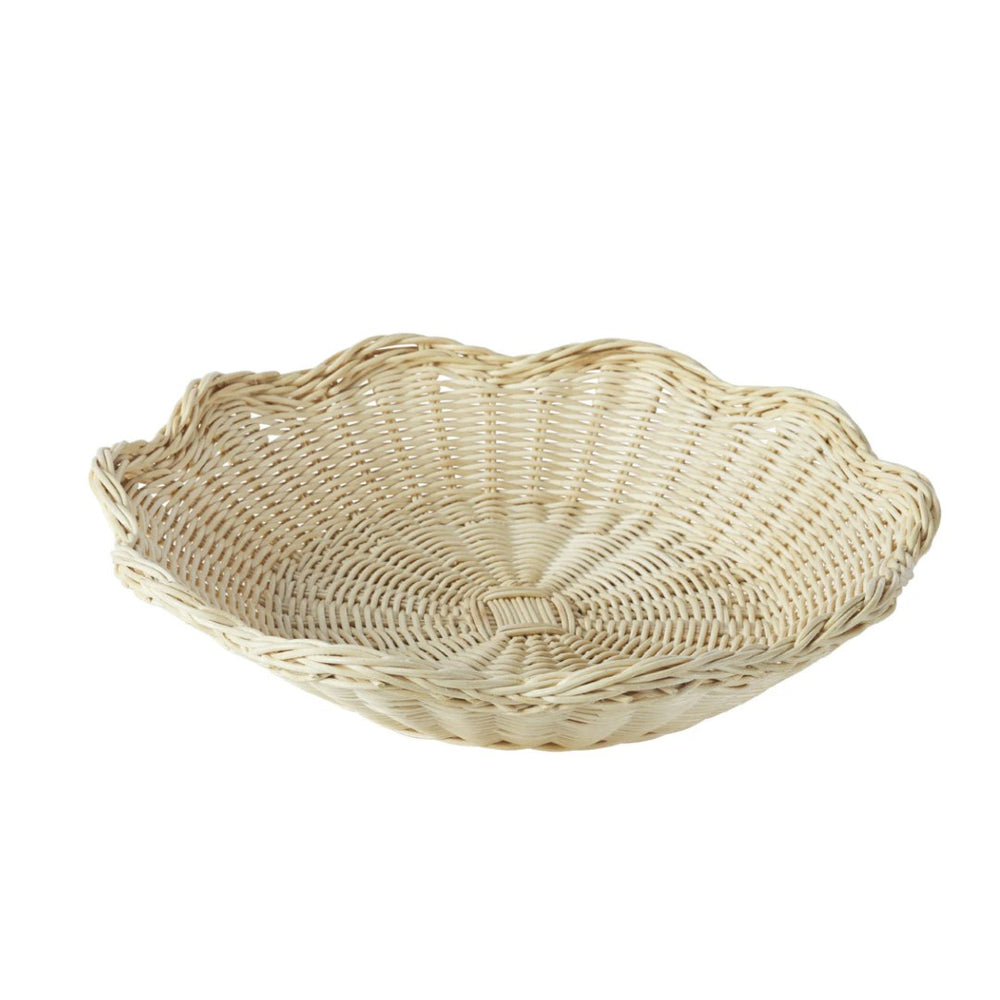 Chelsea House Wavy Wicker Tray — Hand‑Woven Natural Rattan Catch‑All With Undulating Rim For Coastal Boho Style 52883830