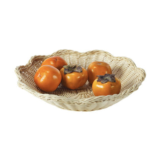 Chelsea House Wavy Wicker Tray — Hand‑Woven Natural Rattan Catch‑All With Undulating Rim For Coastal Boho Style 52883830