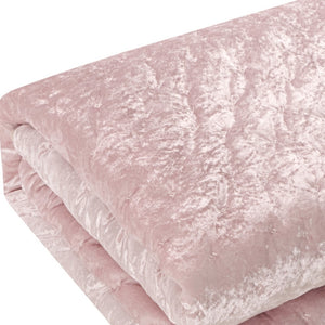 Homeroots Blush Twin Polyester 220 Thread Count Washable Down Comforter Set Blush,Twin,Twin Xl Velvet 528878