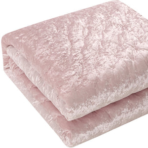 Homeroots Blush Twin Polyester 220 Thread Count Washable Down Comforter Set Blush,Twin,Twin Xl Velvet 528878