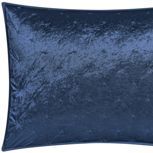 Homeroots Navy Blue Twin Polyester 220 Thread Count Washable Down Comforter Set Navy,Twin,Twin Xl Velvet 528884