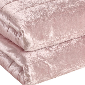 HomeRoots Blush Luxurious Down Comforter Set for Year-Round Warmth, Ultra-Soft Polyester & Easy Care Blush, King/California King King/California King 528888