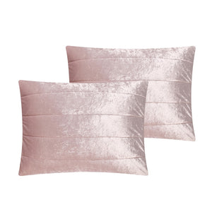 HomeRoots Blush Luxurious Down Comforter Set for Year-Round Warmth, Ultra-Soft Polyester & Easy Care Blush, Full/Queen Full/Queen 528889
