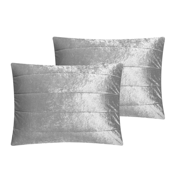 HomeRoots Blush Luxurious Down Comforter Set for Year-Round Warmth, Ultra-Soft Polyester & Easy Care Silver, King/California King King/California King 528897