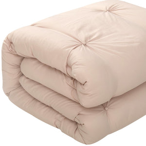 Homeroots Blush Twin Polyester 140 Thread Count Washable Down Comforter Set Blush,Twin,Twin Xl Polyester 528913