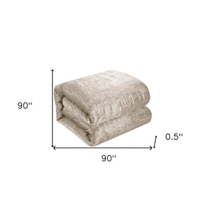 HomeRoots Beige Down Comforter Set - Lightweight, Breathable, and Washable for Year-Round Comfort and Style Beige, Full/Queen Full/Queen 528939
