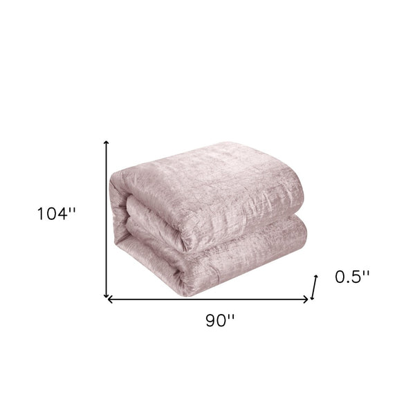 HomeRoots Beige Down Comforter Set - Lightweight, Breathable, and Washable for Year-Round Comfort and Style Blush, King/California King King/California King 528940