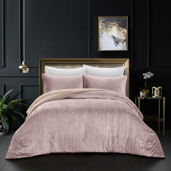 HomeRoots Beige Down Comforter Set - Lightweight, Breathable, and Washable for Year-Round Comfort and Style Blush, Full/Queen Full/Queen 528941