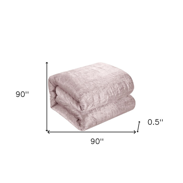 HomeRoots Beige Down Comforter Set - Lightweight, Breathable, and Washable for Year-Round Comfort and Style Blush, Full/Queen Full/Queen 528941