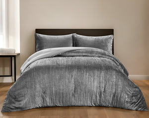 HomeRoots Beige Down Comforter Set - Lightweight, Breathable, and Washable for Year-Round Comfort and Style Dark Grey, Full/Queen Full/Queen 528943