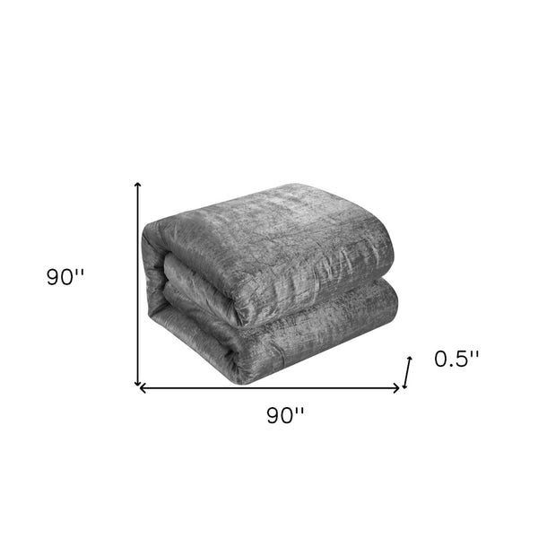 HomeRoots Beige Down Comforter Set - Lightweight, Breathable, and Washable for Year-Round Comfort and Style Dark Grey, Full/Queen Full/Queen 528943