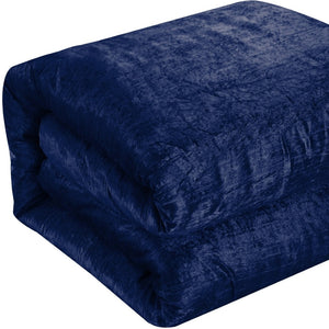 HomeRoots Beige Down Comforter Set - Lightweight, Breathable, and Washable for Year-Round Comfort and Style Navy, Full/Queen Full/Queen 528947