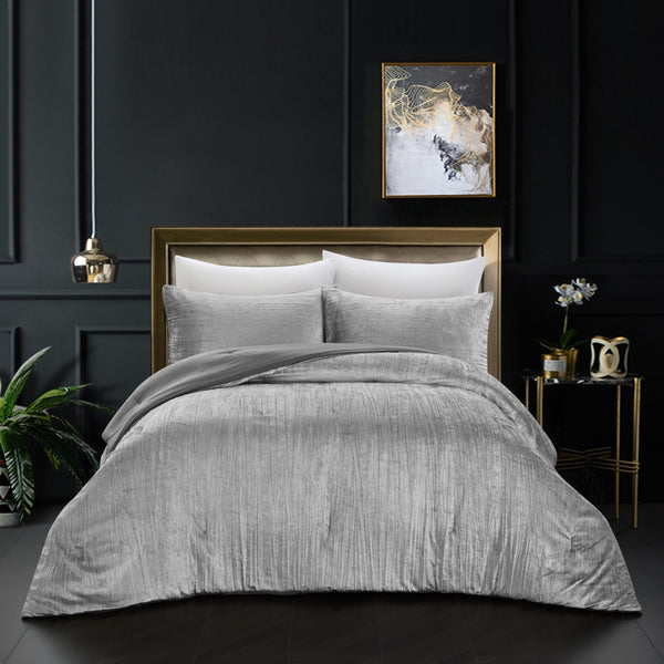HomeRoots Beige Down Comforter Set - Lightweight, Breathable, and Washable for Year-Round Comfort and Style Silver, Full/Queen Full/Queen 528951