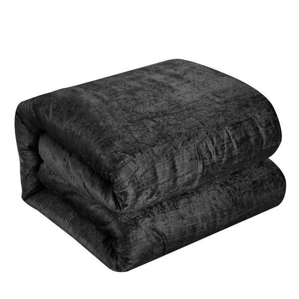 HomeRoots Beige Down Comforter Set - Lightweight, Breathable, and Washable for Year-Round Comfort and Style Black, Full/Queen Full/Queen 528953