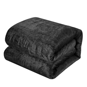 HomeRoots Beige Down Comforter Set - Lightweight, Breathable, and Washable for Year-Round Comfort and Style Black, Full/Queen Full/Queen 528953