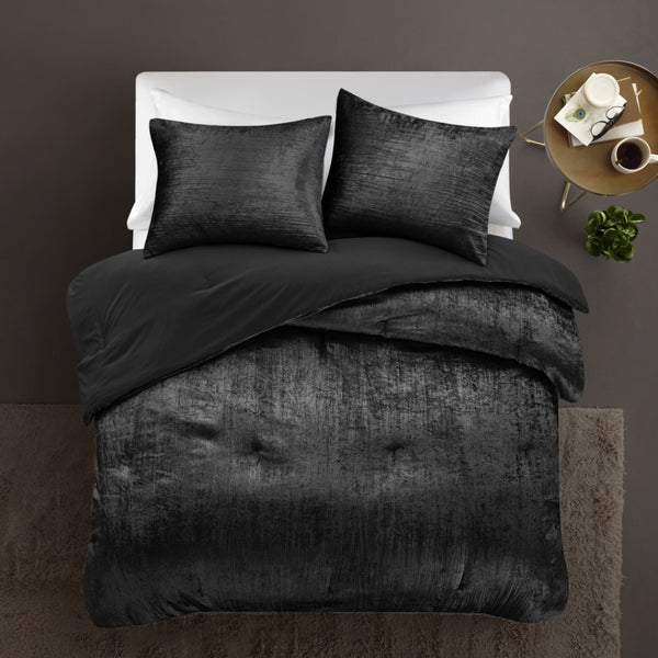 HomeRoots Beige Down Comforter Set - Lightweight, Breathable, and Washable for Year-Round Comfort and Style Black, Full/Queen Full/Queen 528953