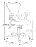 OSP Home Furnishings Gianna Task Chair White