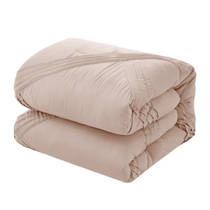 Homeroots Blush King Polyester 140 Thread Count Washable Down Comforter Set Blush,King,California King Polyester 528971