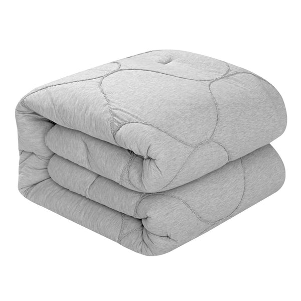 HomeRoots Blush Comforter Set - Luxurious Down Filled Polyester for Year-Round Warmth and Easy Care Grey, King/California King King/California King 528982