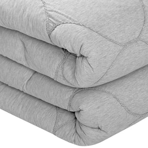 HomeRoots Blush Comforter Set - Luxurious Down Filled Polyester for Year-Round Warmth and Easy Care Grey, King/California King King/California King 528982