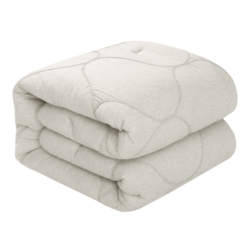 HomeRoots Blush Comforter Set - Luxurious Down Filled Polyester for Year-Round Warmth and Easy Care White, King/California King King/California King 528988