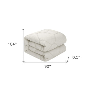 HomeRoots Blush Comforter Set - Luxurious Down Filled Polyester for Year-Round Warmth and Easy Care White, King/California King King/California King 528988