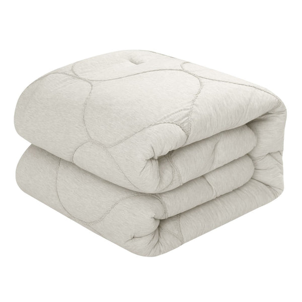 HomeRoots Blush Comforter Set - Luxurious Down Filled Polyester for Year-Round Warmth and Easy Care White, King/California King King/California King 528988